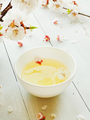 Apricot flower tea