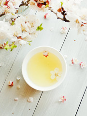 Apricot flower tea