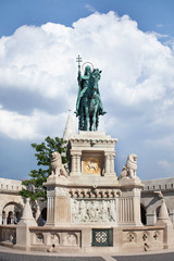 Obraz premium historical monument in the fishing bastion. Budapest. Hungary.