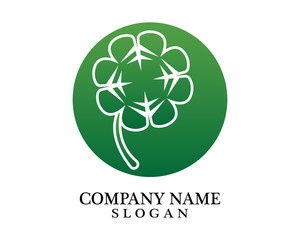 Logos of green leaf ecology nature element vector