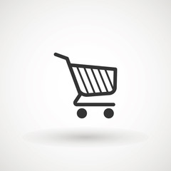 Shopping Cart Icon, flat design best vector icon.