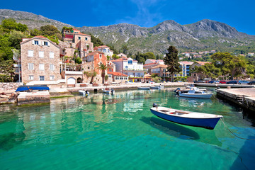 Fototapeta na wymiar Idyllic village of Mlini in Dubrovnik archipelago view