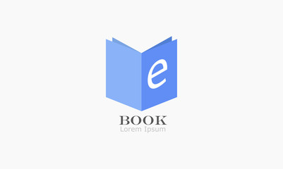 blue book, ebook icon white background