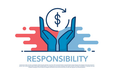 Obraz premium RESPONSIBILITY ICON CONCEPT