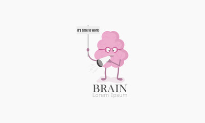 time to work concept, vector illustration