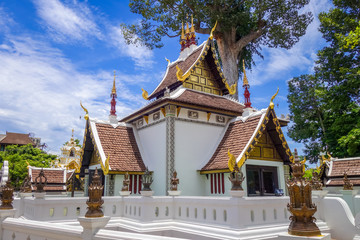 Fototapeta premium Wat Chedi Luang temple buildings, Chiang Mai, Thailand