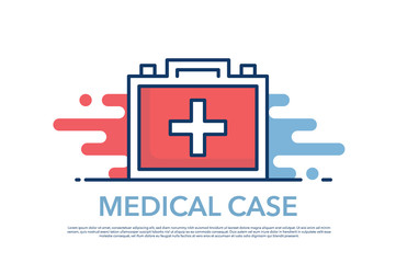 Obraz premium MEDICAL CASE ICON CONCEPT