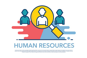 HUMAN RESOURCES ICON CONCEPT