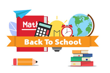 Obraz premium back to school flat creative illustration vector of graphic , small people in back to school flat illustration vector , vector doctor flat illustration for banner website landing page