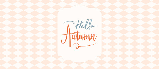 Hello Autumn Cover Size Flyer Banner Concept