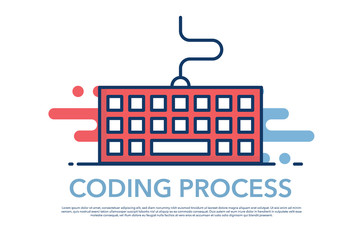 CODING PROCESS ICON CONCEPT