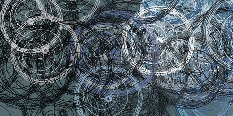 Artistic sketch backdrop material. Abstract geometric pattern. Chaos and random. Modern art drawing painting. 2d illustration. Digital texture wallpaper. 