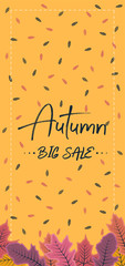 Autumn Big Sale DL Size Flyer Banner Concept