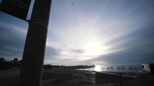 Morning Sunrise View Alongside The Milwaukee War Memorial Center