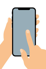Smartphone mit Hand Konzept