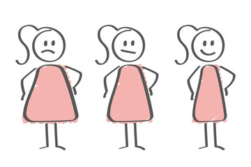 Stick Figure - diet woman healthy weight reduction