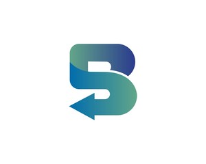 B letter logo business template vector