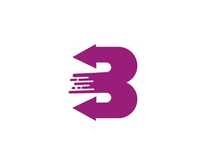 B letter logo business template vector