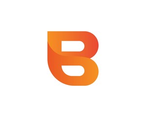 B letter logo business template vector