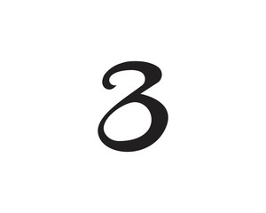 B letter logo business template vector