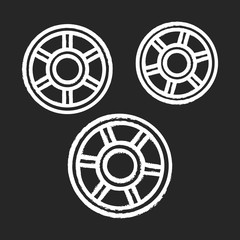 Rotelle chalk icon