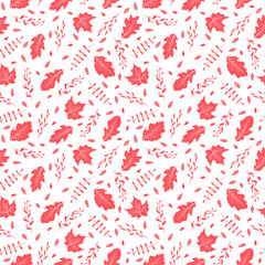 Autumn Maple Leaf Seamless Pattern background