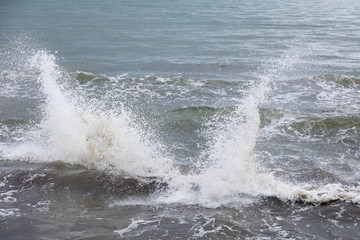 Wellen auf der Ostsee, Mecklenburg-Vorpommern, Deutschland, Europa