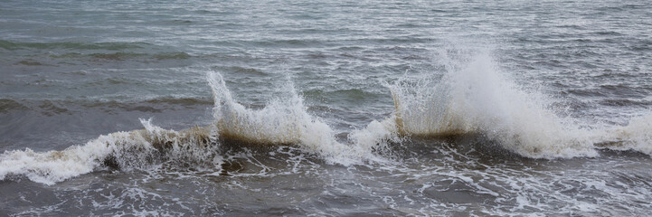 Wellen auf der Ostsee, Mecklenburg-Vorpommern, Deutschland, Europa