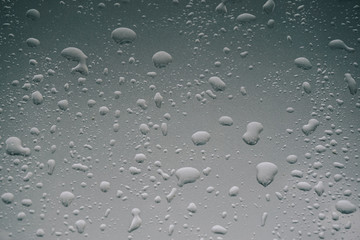 water drops on glass