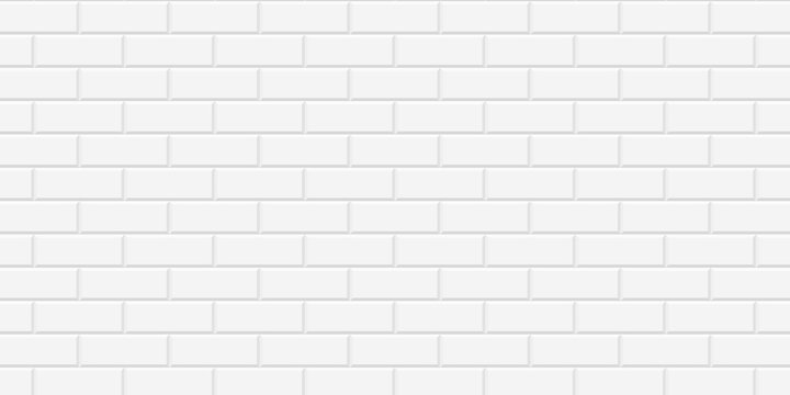 White brick wall texture. Vector illustration. EPS 10