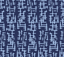 Japanese Abstract Geometric Seamless Pattern