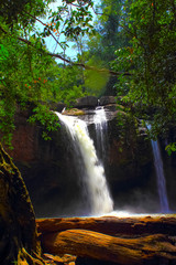 Haew Suwat waterfall , Khao yai National park, Thailand