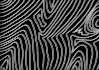 Hand drawn, Abstract monochrome wave pattern as a background, Coloring book page, Black simple lines pattern, isolated on white background