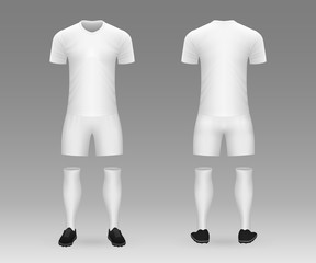 3D realistic template soccer kit