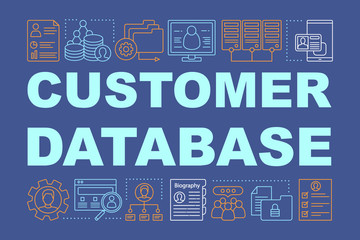 Customer database word concepts banner