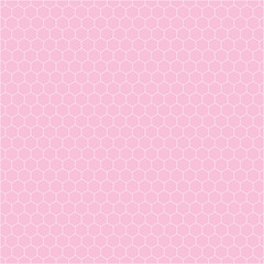 Vector banner made pink hex or hexagon.