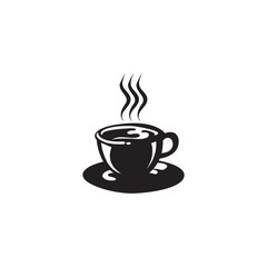 Coffee icon logo design vector template