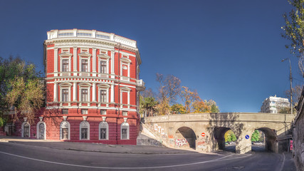 Fototapeta na wymiar Historic Pommer building in Odessa, Ukraine