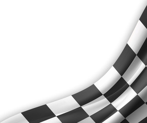 Checkered flag background . Vector illustration