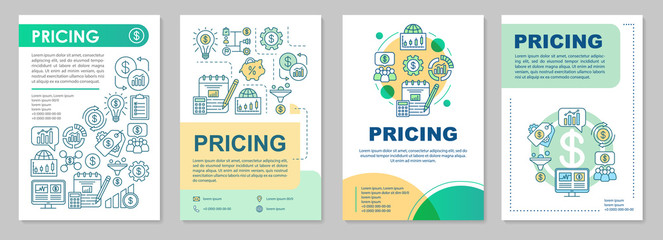 Pricing brochure template layout