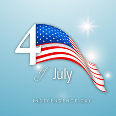 4th of July, American Independence Day Background.