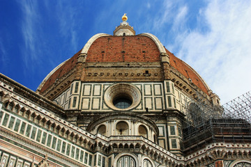 Obraz premium Dome of the Cathedral of Santa Maria in Florence, Italy