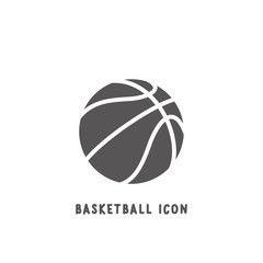 Basketball icon simple flat style vector illustration.