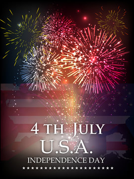 4th of July, American Independence Day Background. 