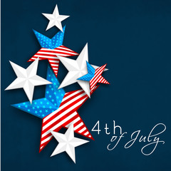 4th of July, American Independence Day Background.