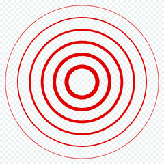 Red vector target