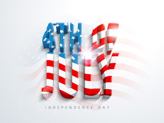 4th of July, American Independence Day Concept.