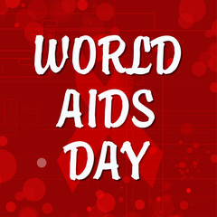 Poster or banner for World Aids Day concept.