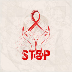 Concept of World Aids Day.