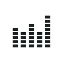 graphic equalizer vector icon